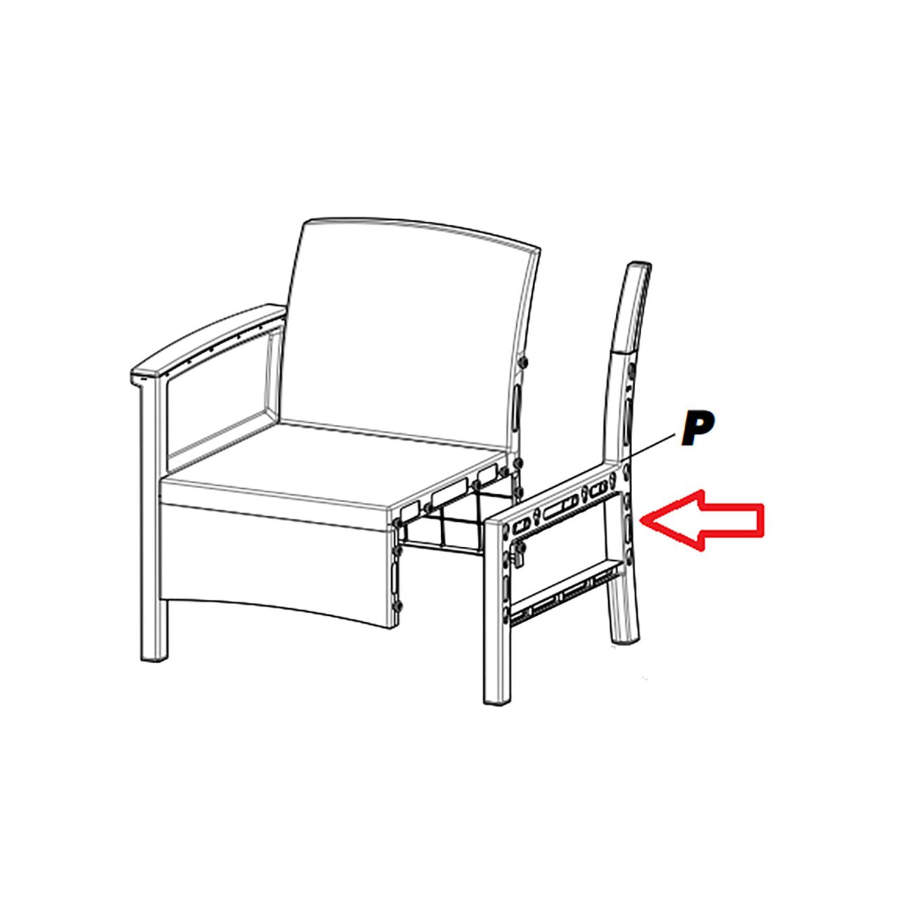 Zz-particolare p x salotto resina venezia 4pz marrone