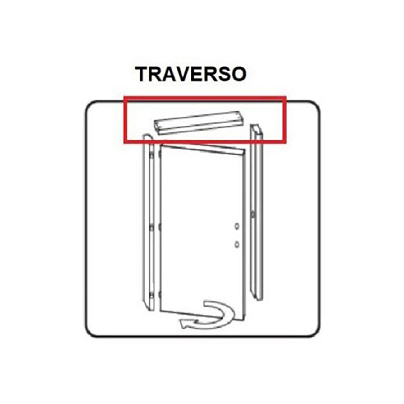 Zz-traverso battente x porta mod microtec rovere grigio cm.210x70