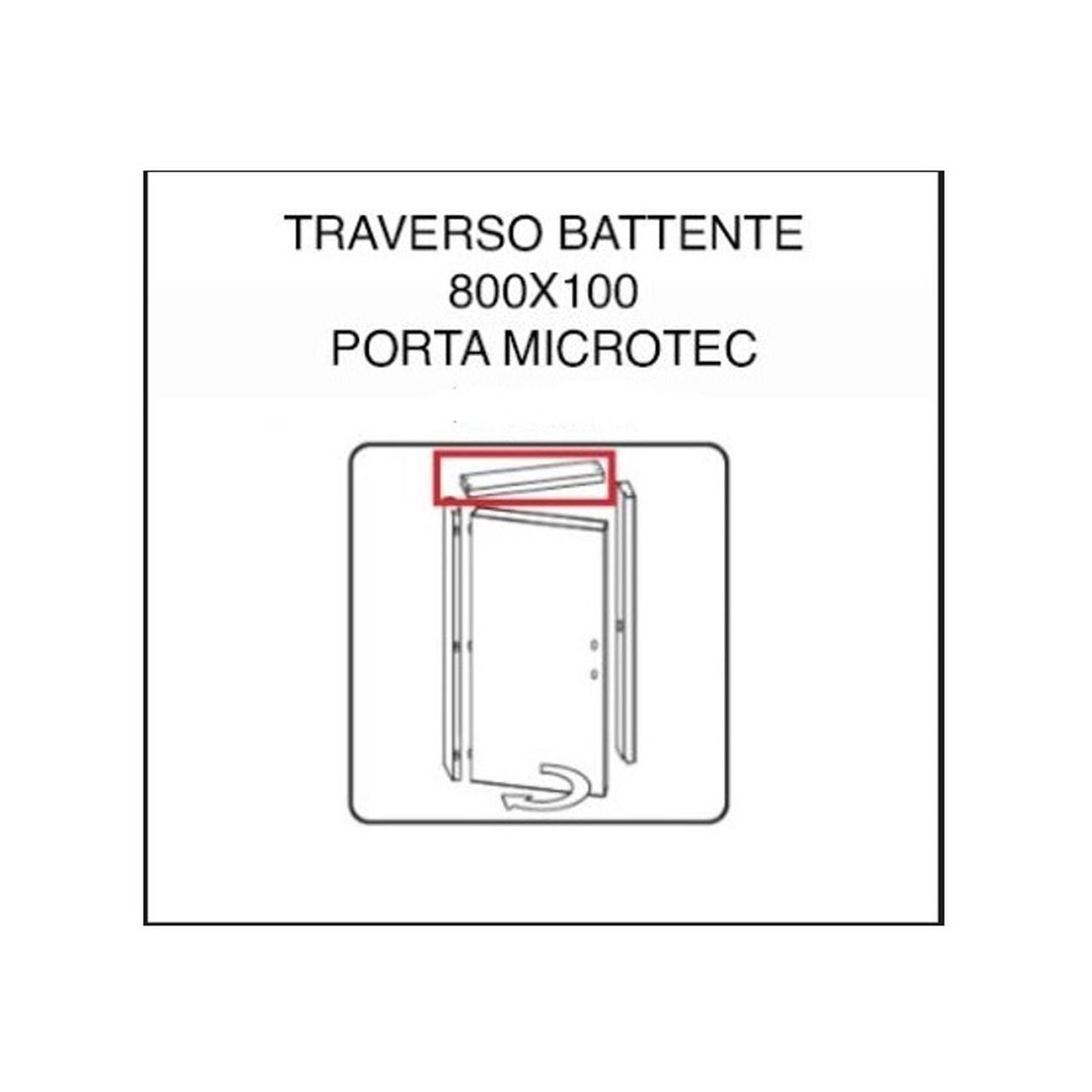 Zz-traverso battente x porta microtec frassino/bianco 210x80