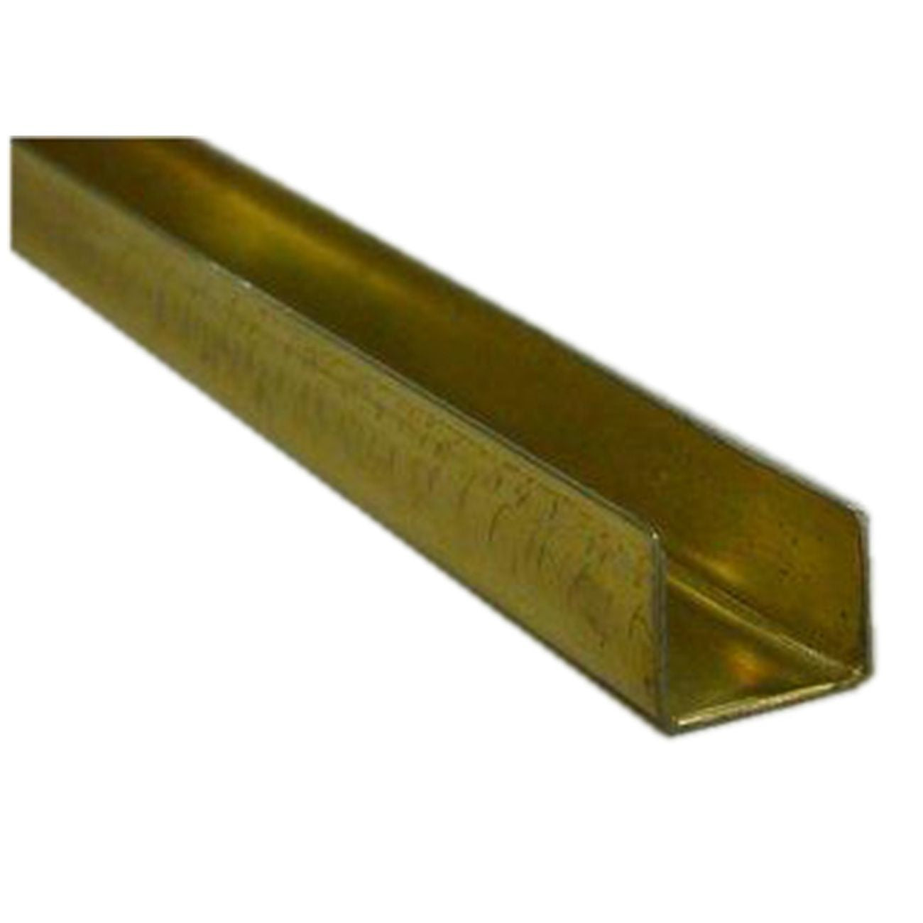 Omge canalino inferiore acciaio ottonato 10,5x9 mm art.207 da 2 m