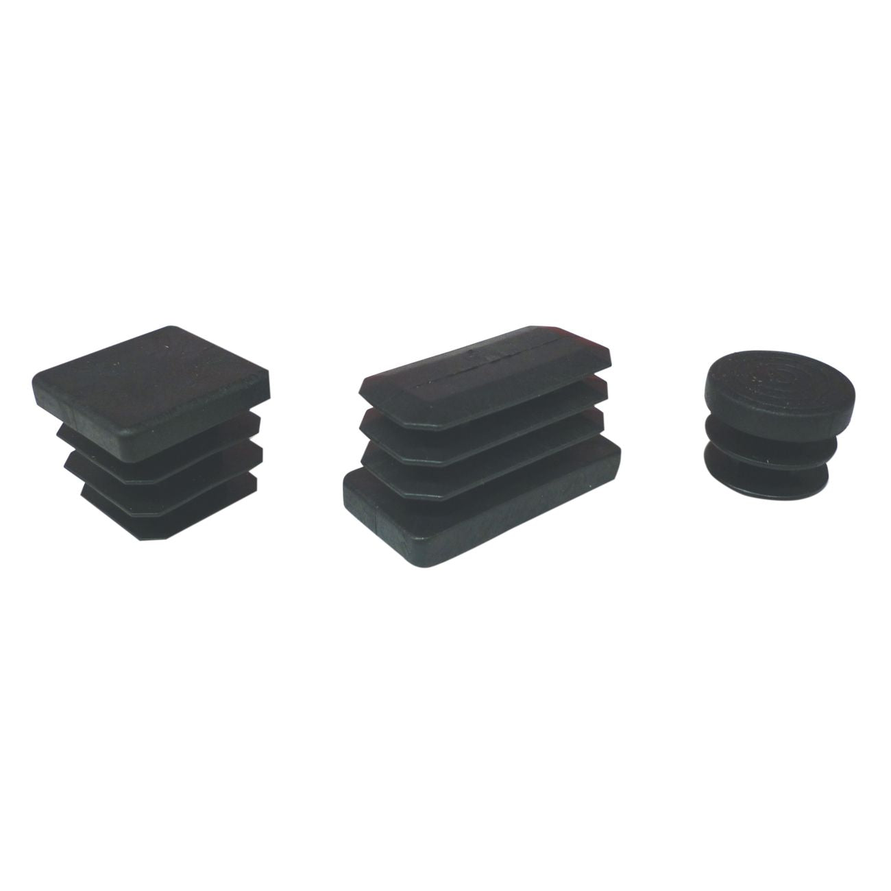Bl puntali tondi 16 mm plastica nero 10 pz - 6 bl