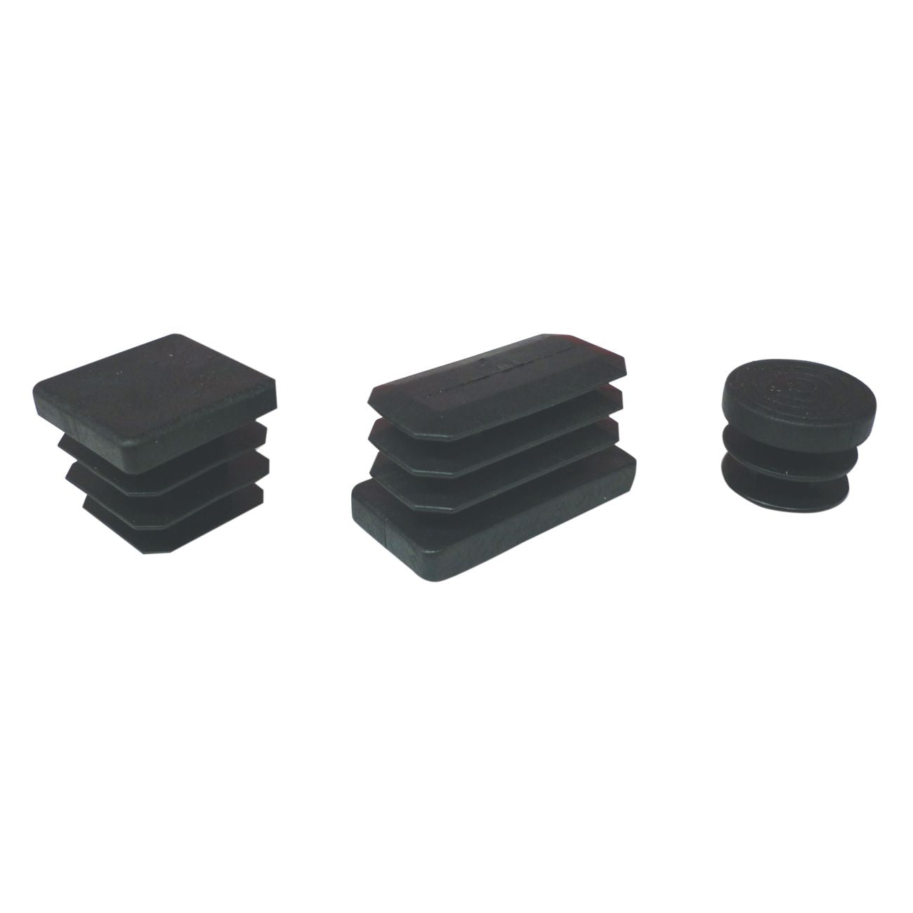 Bl puntali tondi 25 mm plastica nero 8 pz - 6 bl