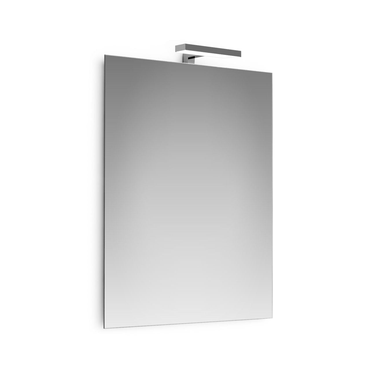 Specchio a filo con lampada led cm.20 cm.60x80