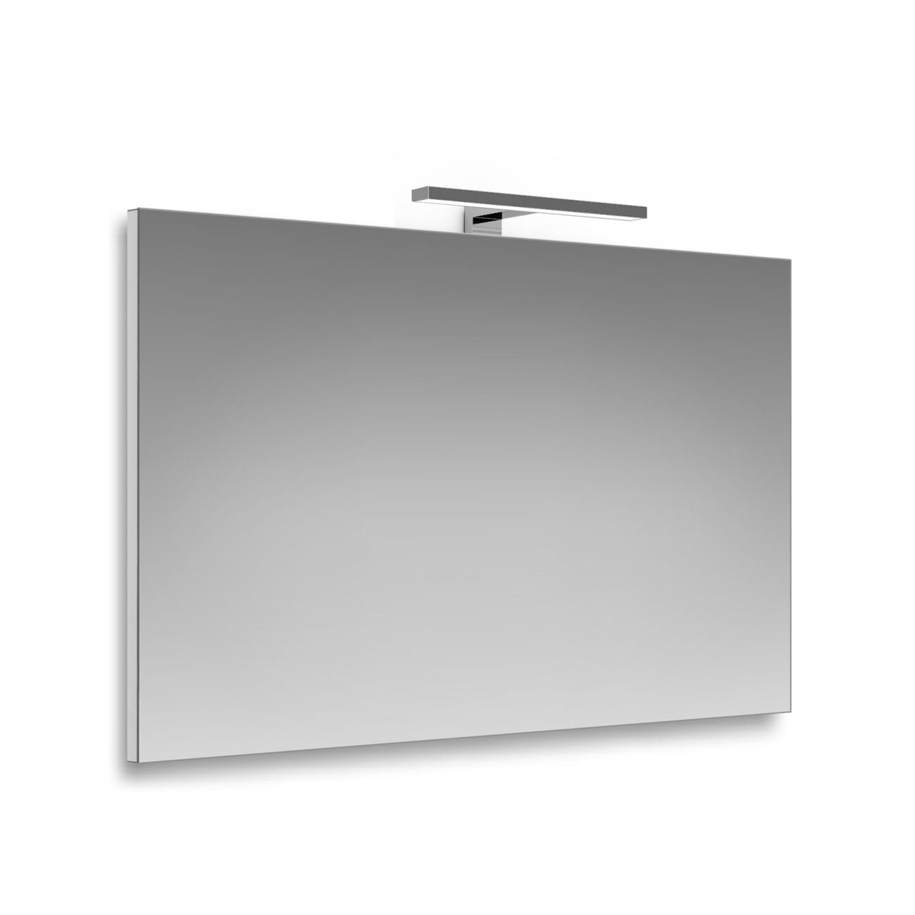 Specchio con telaio lampada led 30 cm.100x70