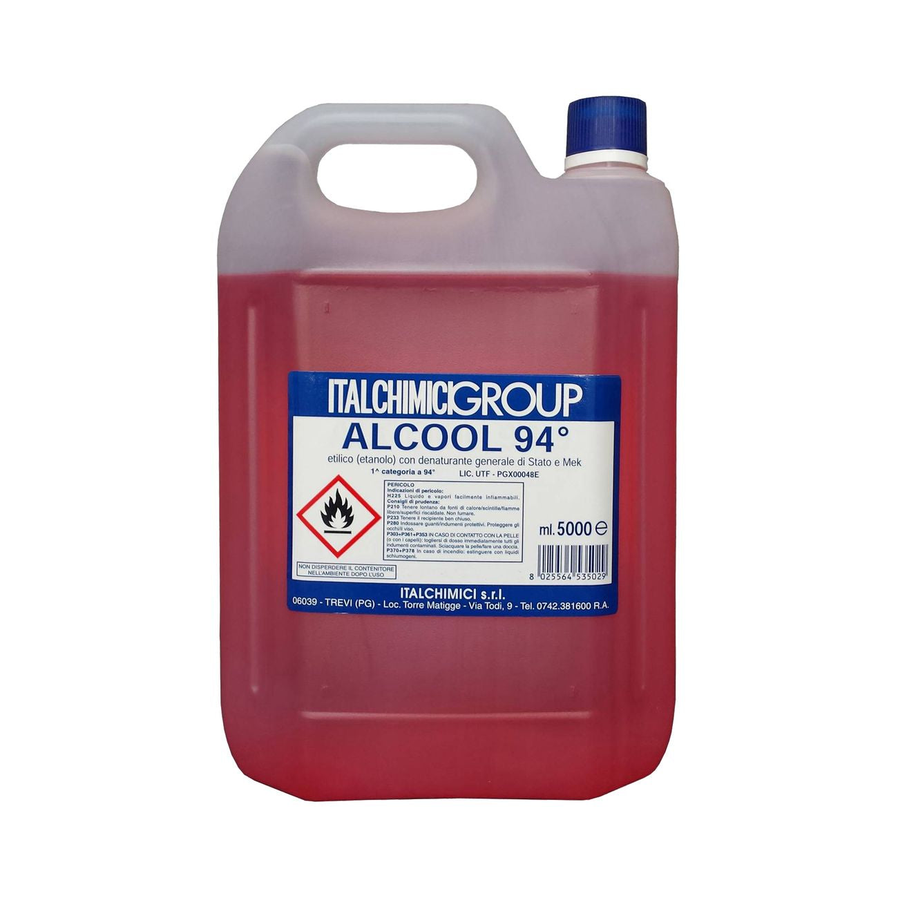 Alcool denaturato 94 certificato lt. 5 (italchimici) - 4 pz