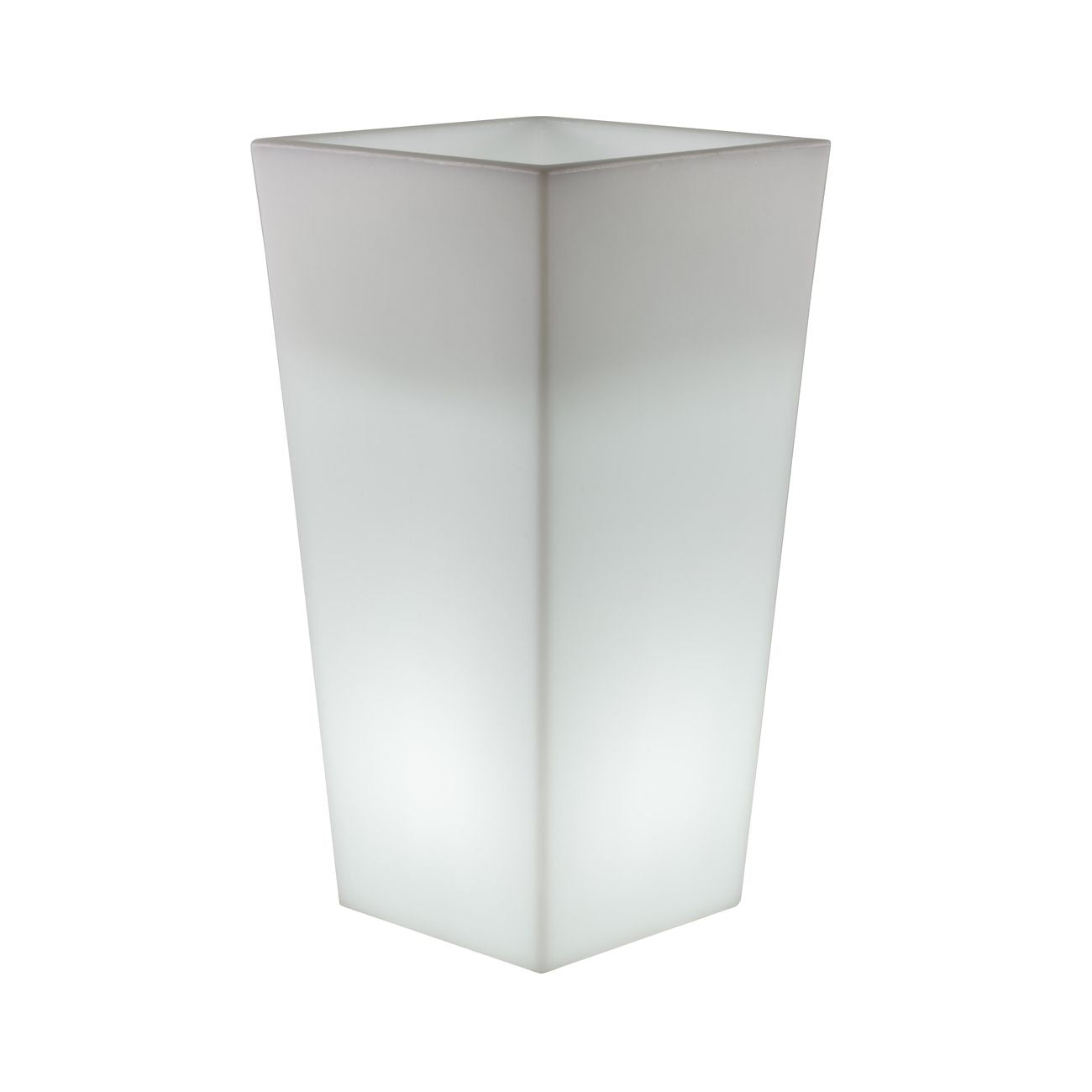 Vaso solare Melisa quadro - cm 30x30x60h - RGB con telecomando