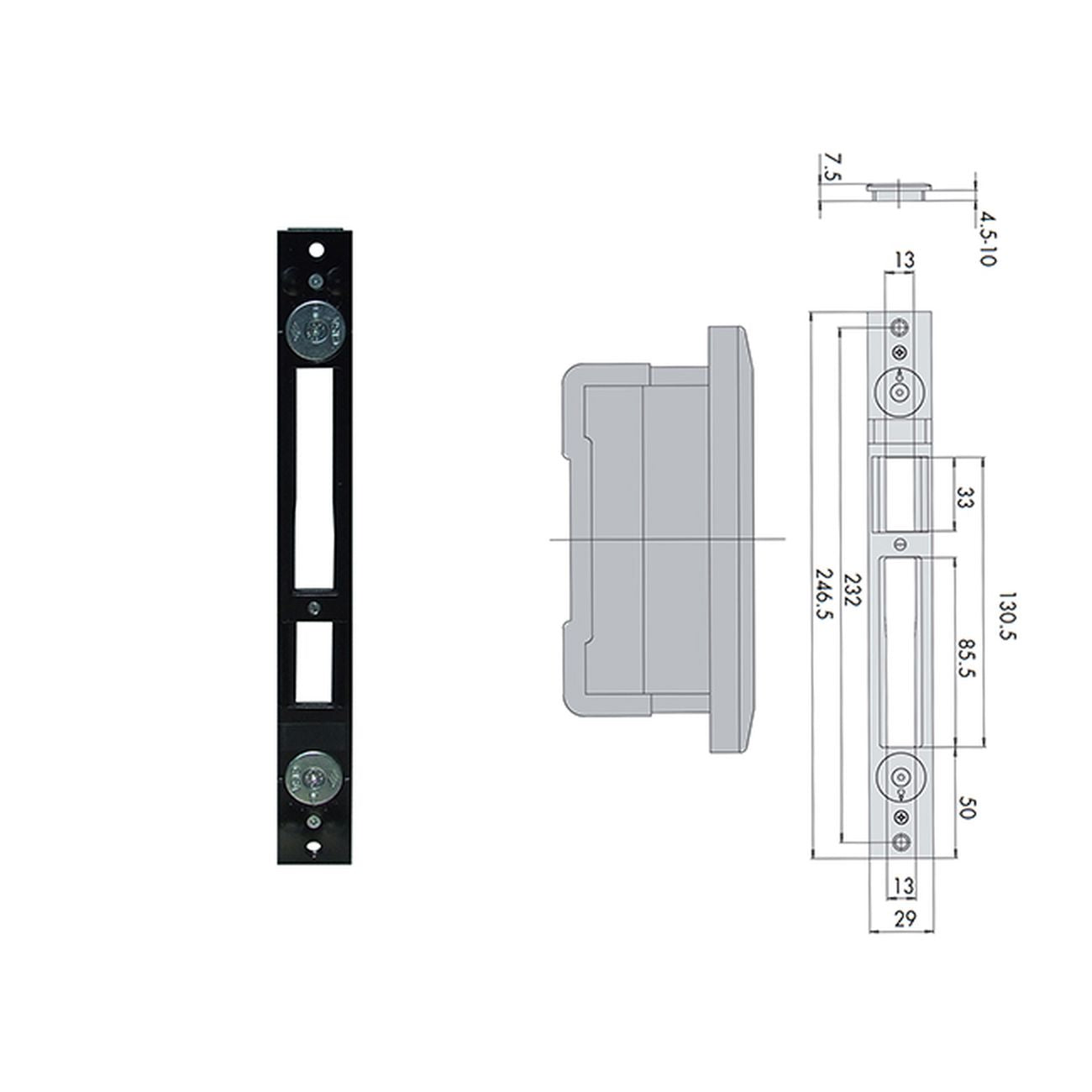 Cisa 06463-74-0 Contropiastra Met Regol