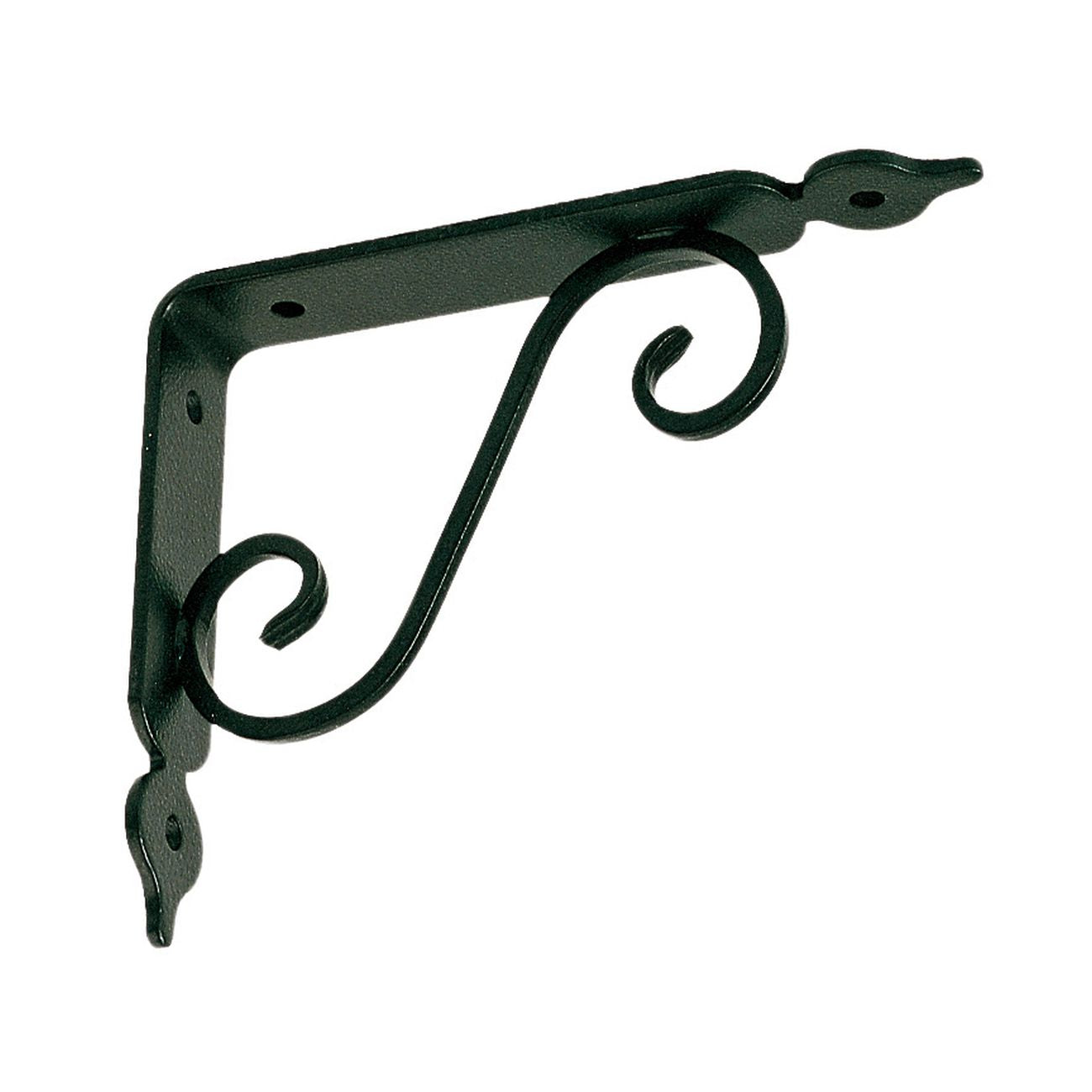 Reggimensola ferro battuto 230x175 mm nero satinato - 10 pz