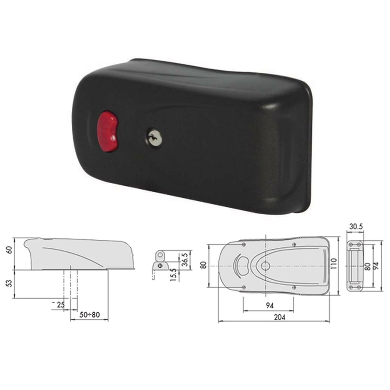 Cisa 1A611-00-0 Serratura Elettrika Cil Fisso