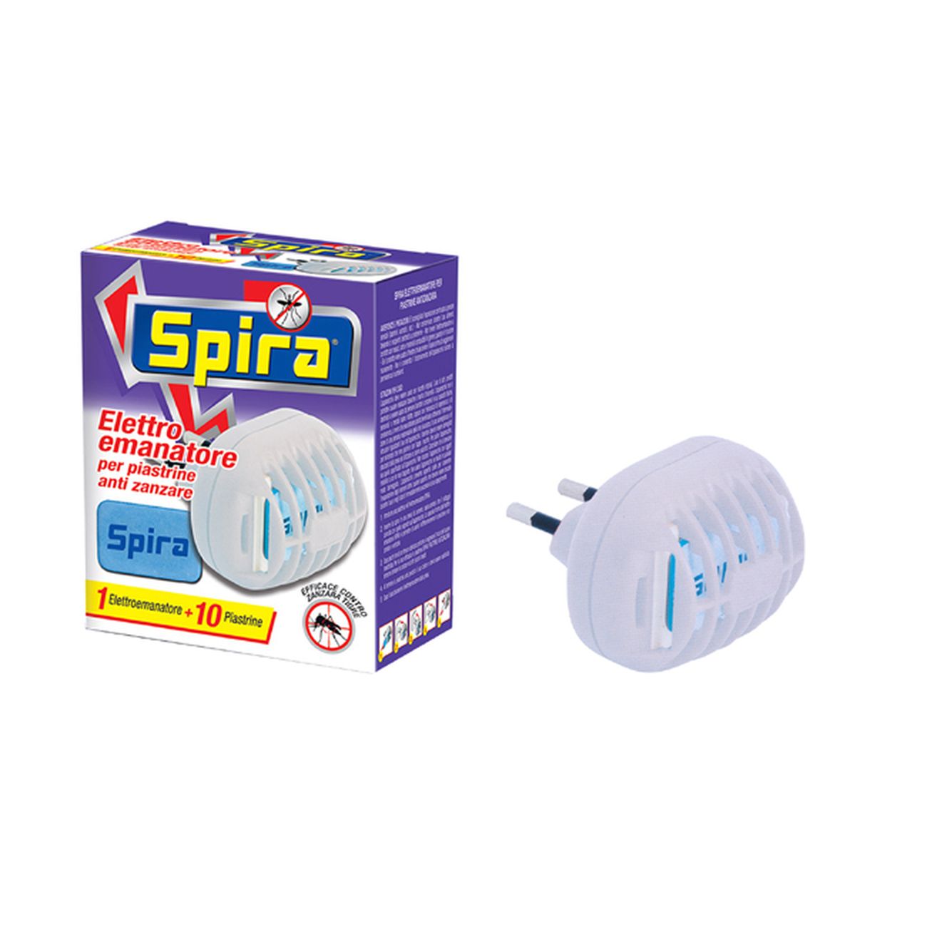 Spira Elettroemanatore Con 10 Piastrine