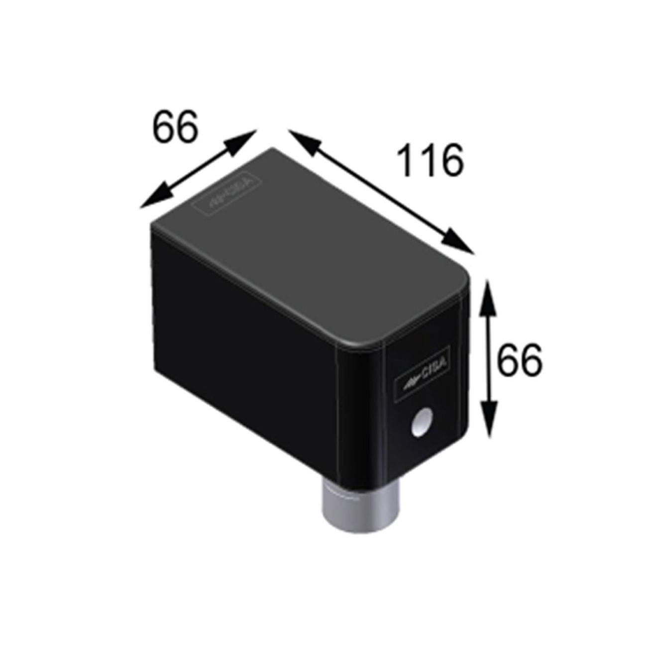 Cisa  C1310-01-0 Chiudicancello Nero