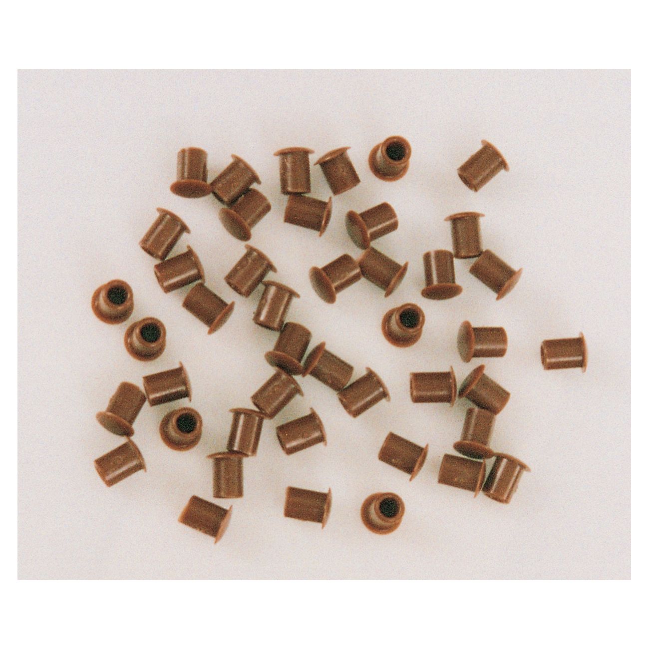 Sc copriforo plastica mm. 6 bianco (pz.50) - 5 conf.