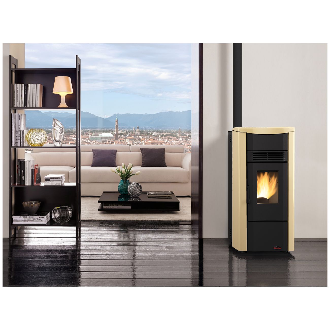 Stufa pellet kw 8 giusy evo pergamena