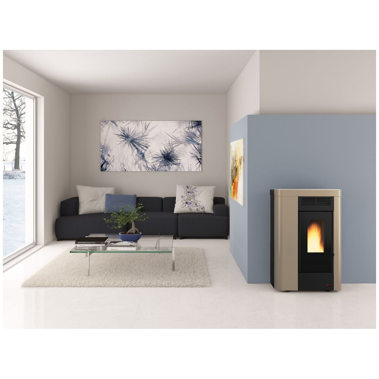 Stufa pellet kw 9.0 annabella ad evo canal.tortora