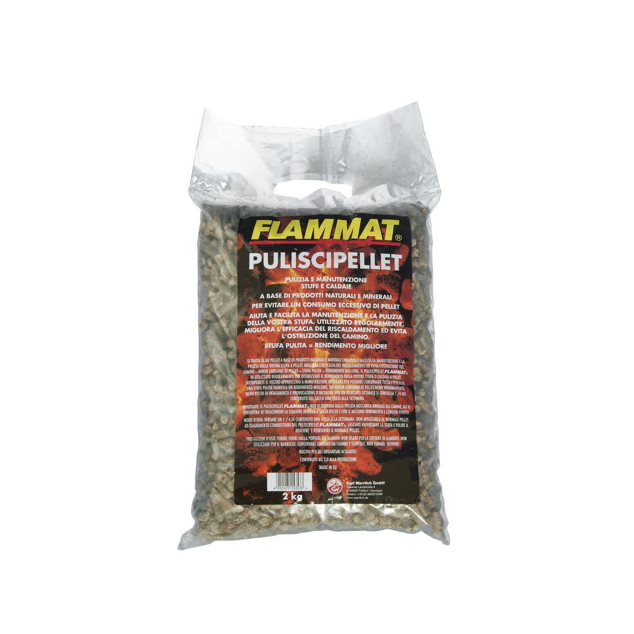 Pulitore spazzastufa pellet 2 kg - 8 pz