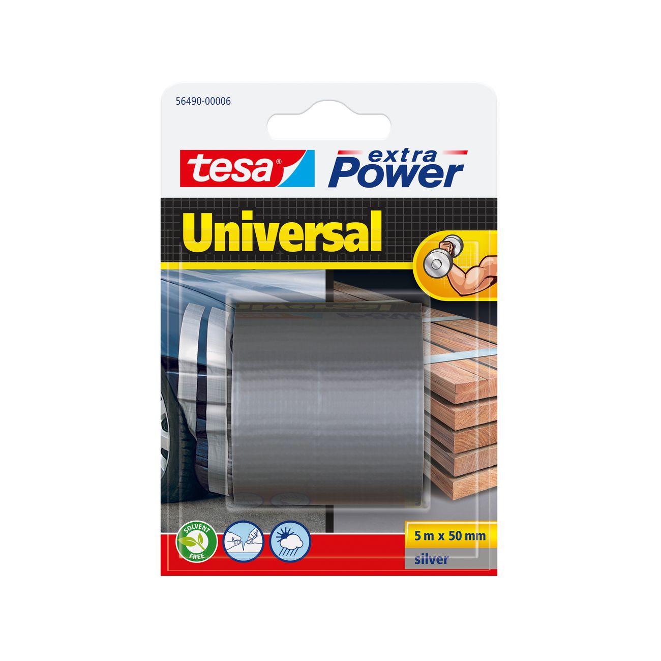 Nastro americano extra power mm.50x5mt.grigio - 4 pz