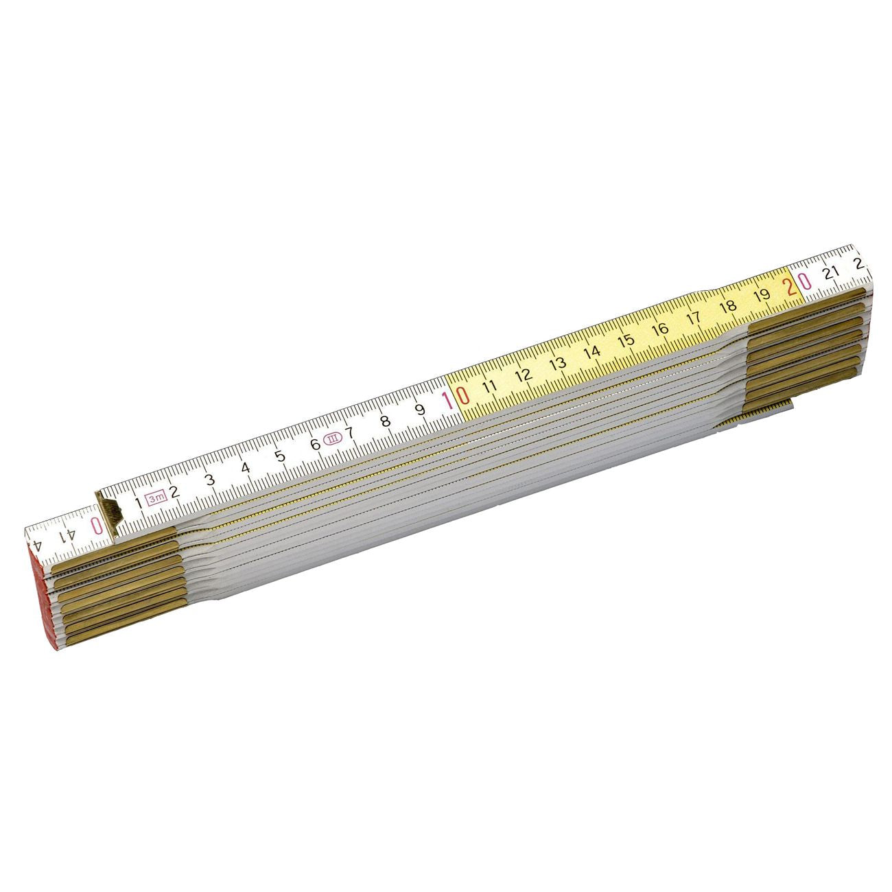 St doppio metro bianco/giallo spessore 3 mm - 10 pz