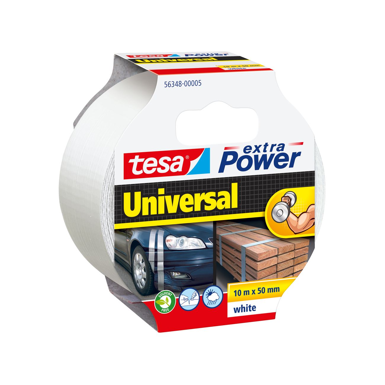 Nastro americano extra power mm 50x10mt bianco - 6 pz