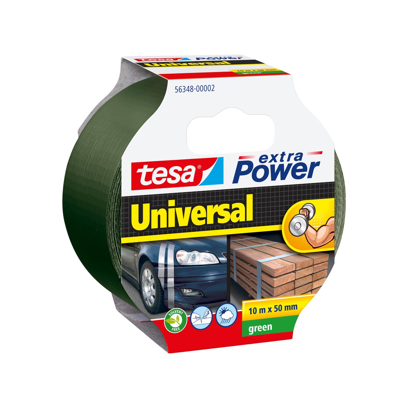 Nastro americano extra power mm 50x10mt verde - 6 pz