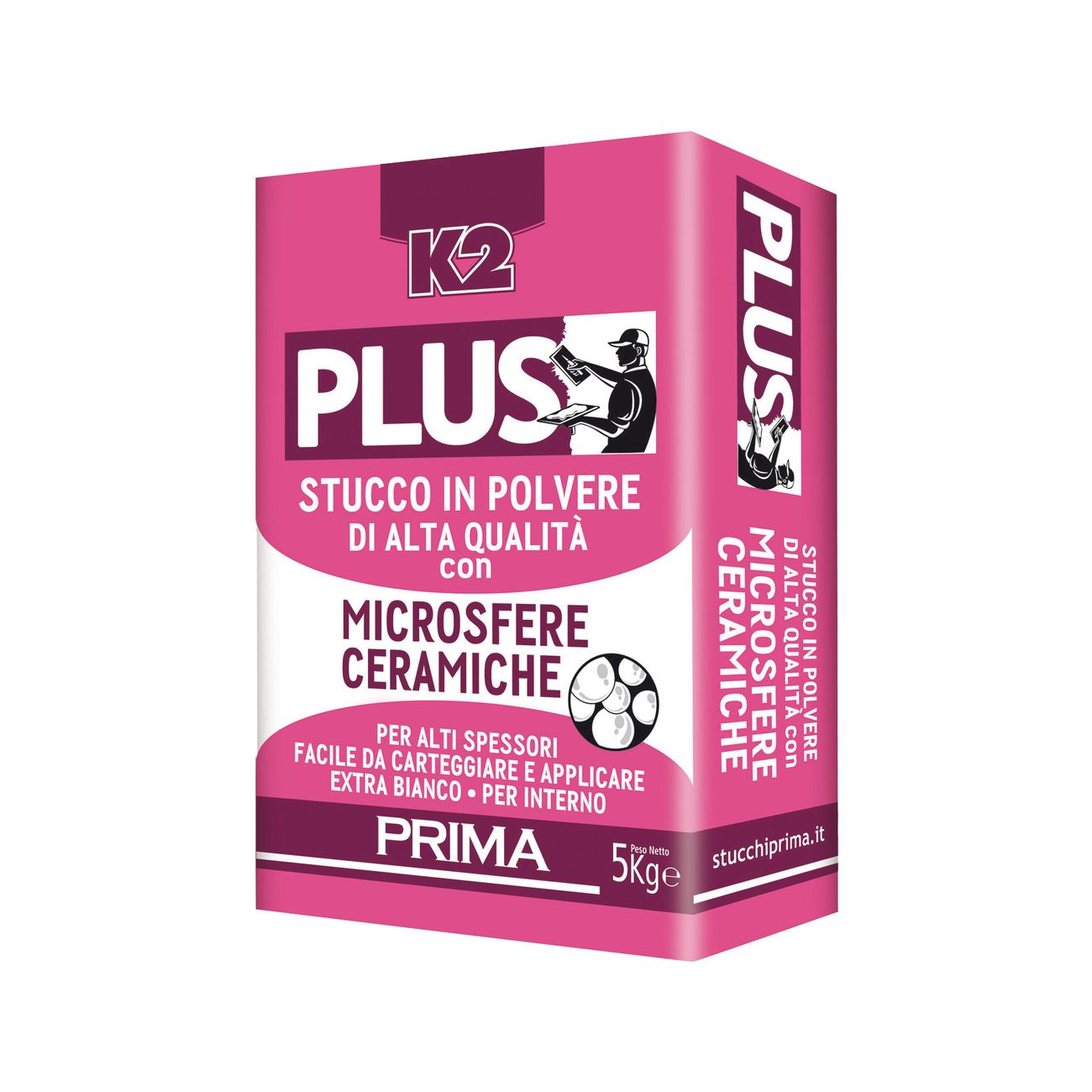 Stucco plus microsfere k2 da kg 5 - 4 pz