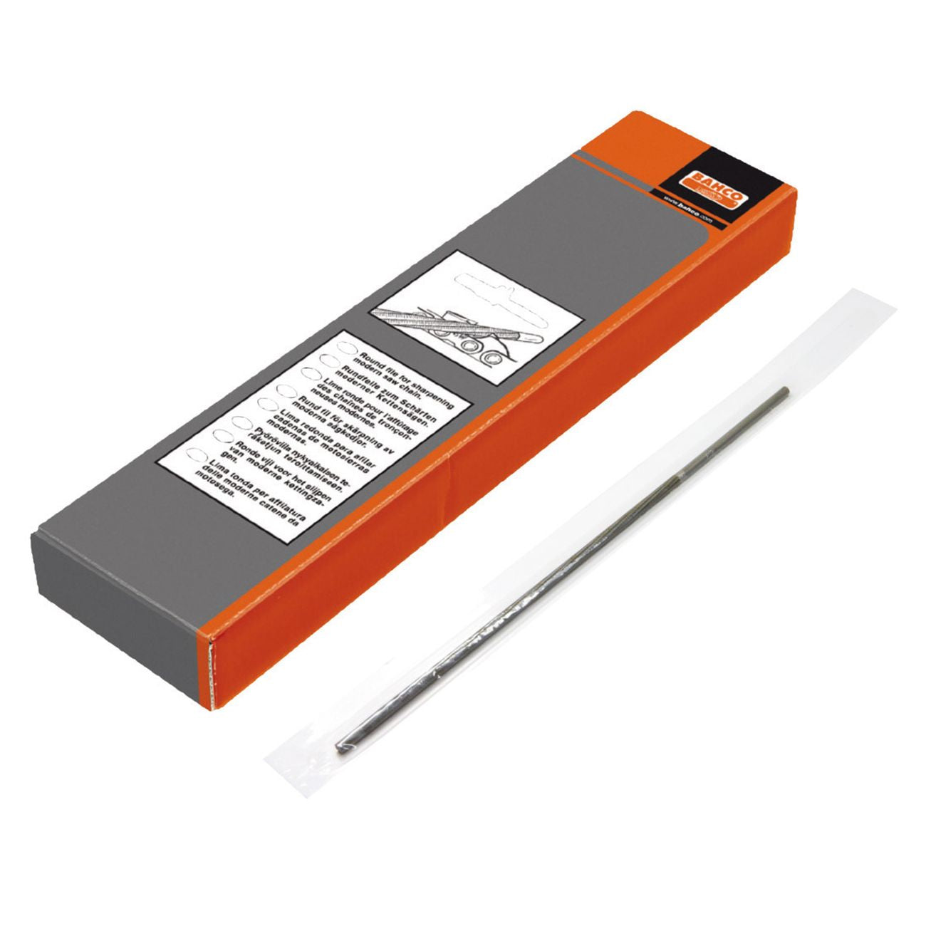 Bahco tondino per motoseghe poll.7/32 5,5mm - 12 pz