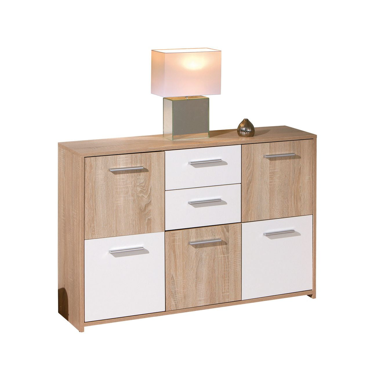 Kit buffet elvezia rovere/bianco laccato