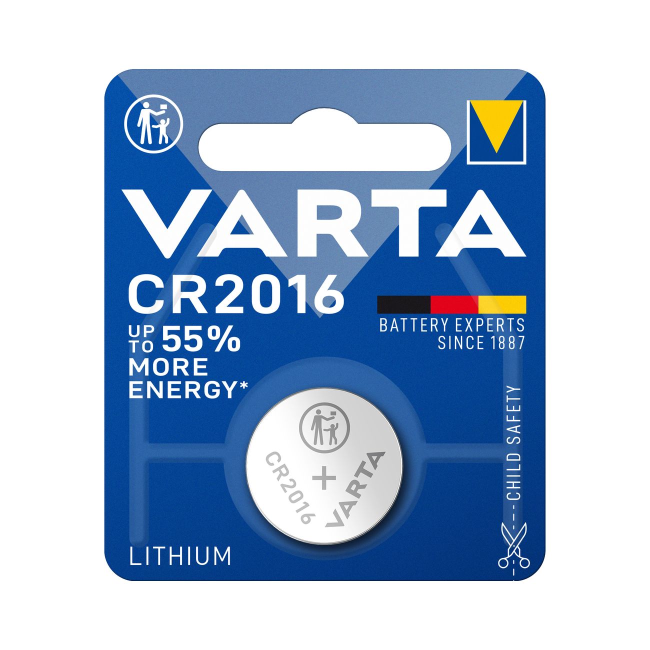 Varta batteria a bottone cr2016  bl.1pz - 10 bl