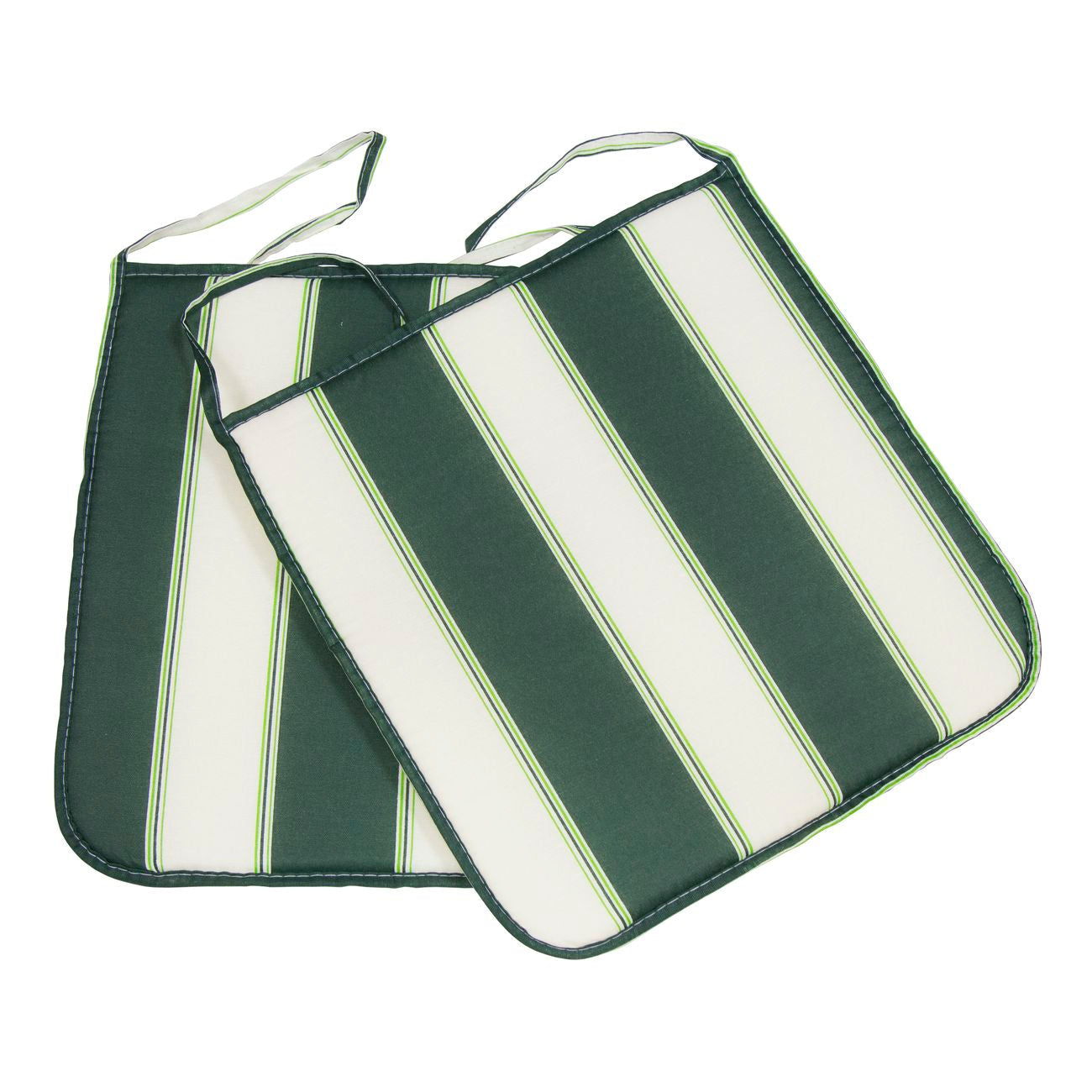 Cuscino panarea cm.39x39x2  rigato verde - 4 pz