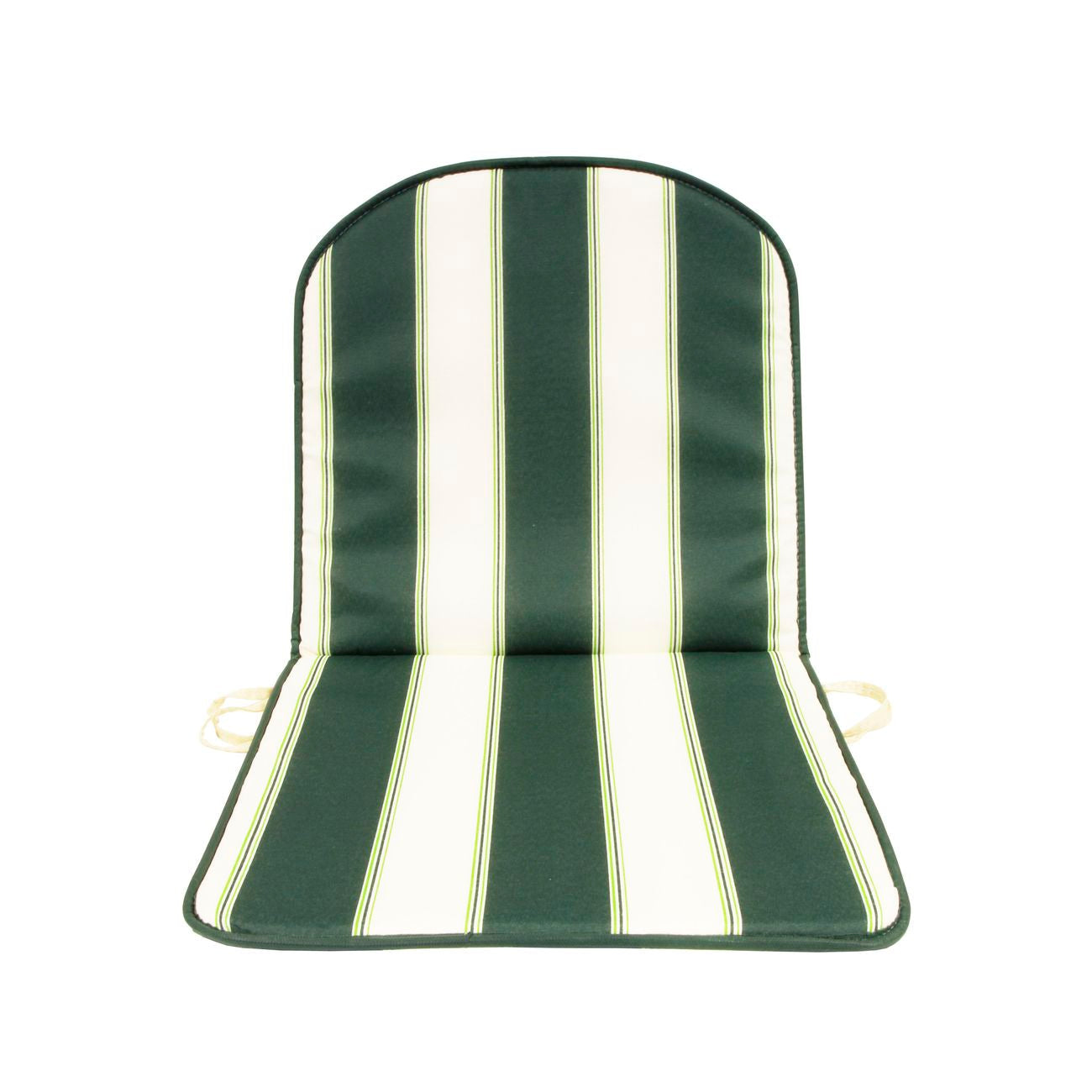 Cuscino schienale basso double rigato verde - 8 pz