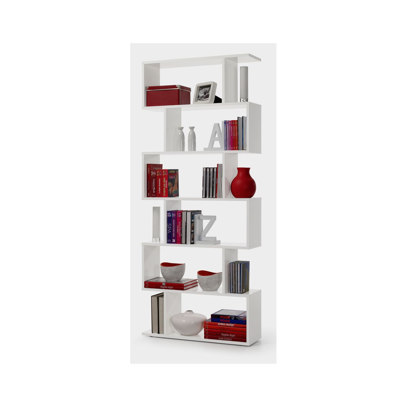 Kit libreria athena cm.80x24x192h bianca