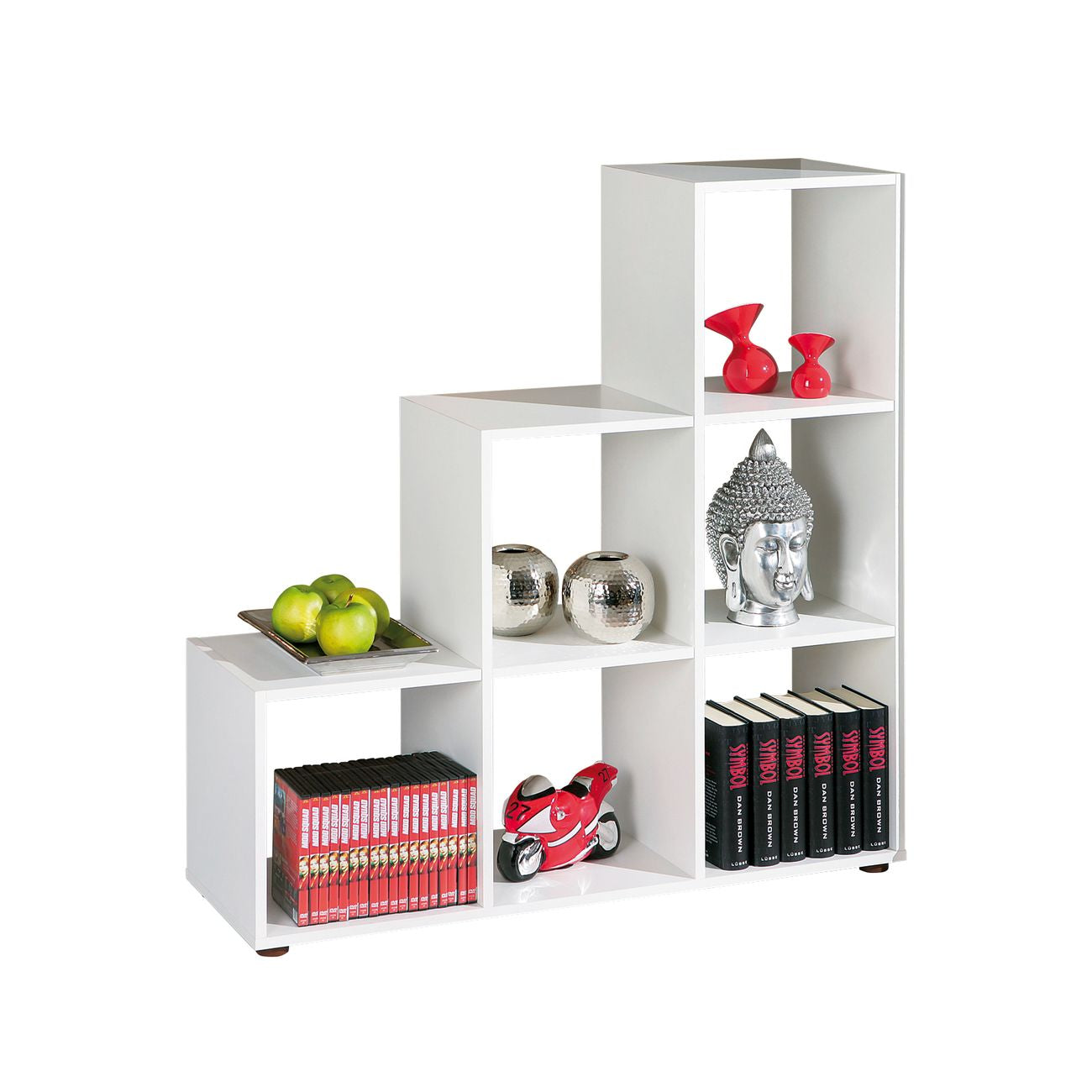 Libreria scala6 cm.105x33x109h bianca