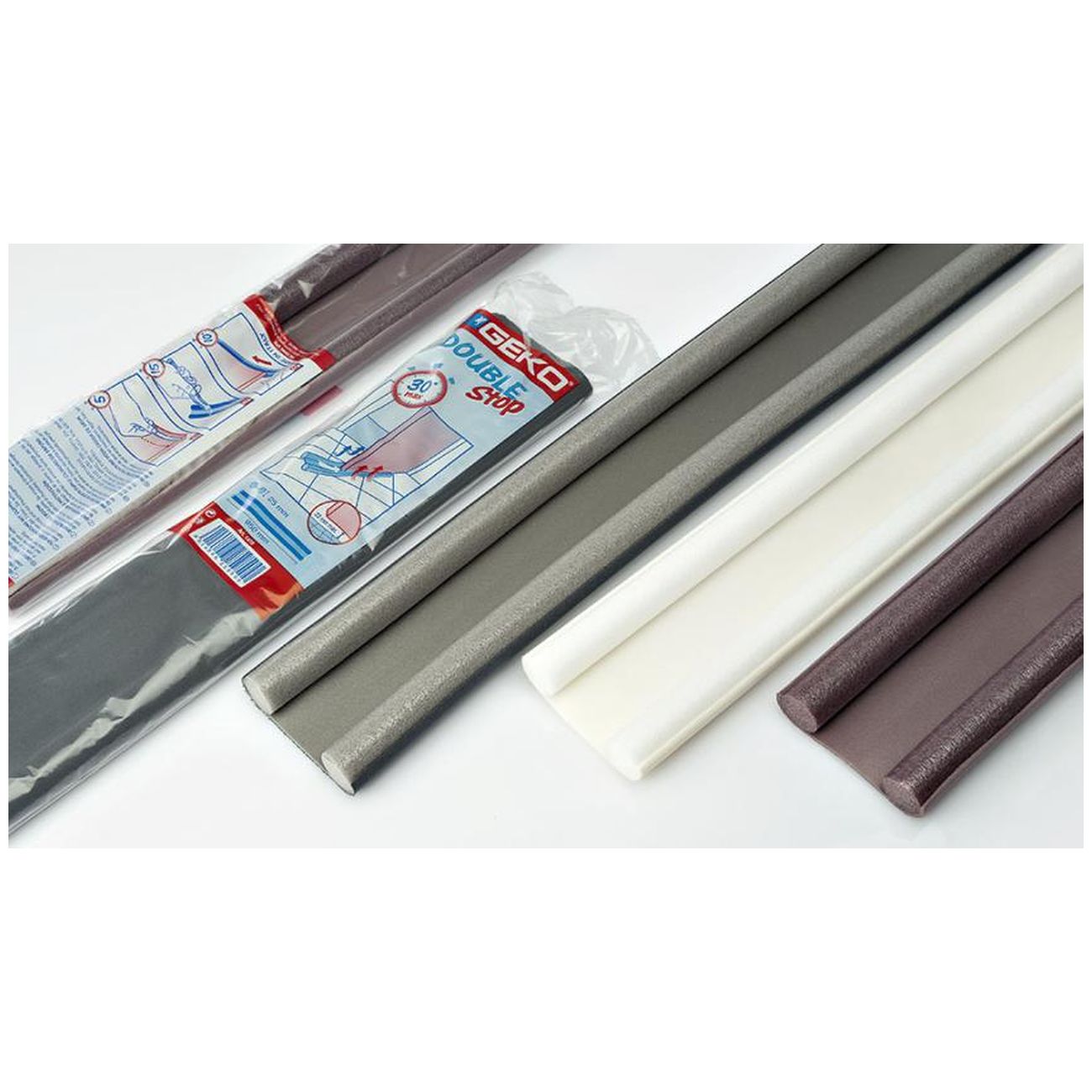 Paraspifferi sottoporta doppio 95 cm antracite - 6 pz