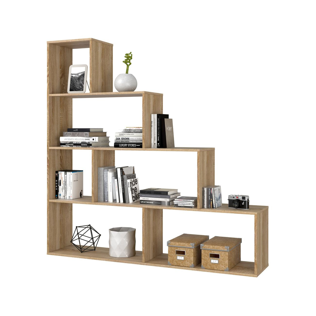 Kit libreria klum cm.145x29x145h rovere canadian