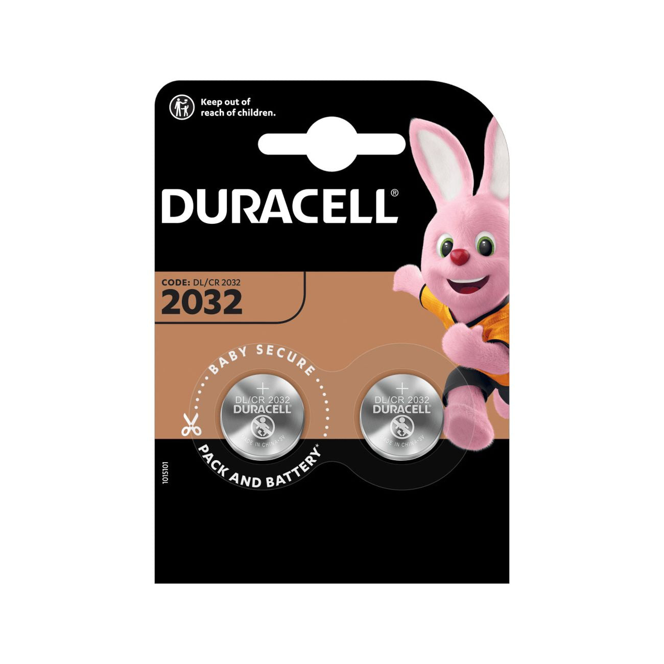 Duracell batteria a bottone cr2032 bl.2pz. - 10 bl