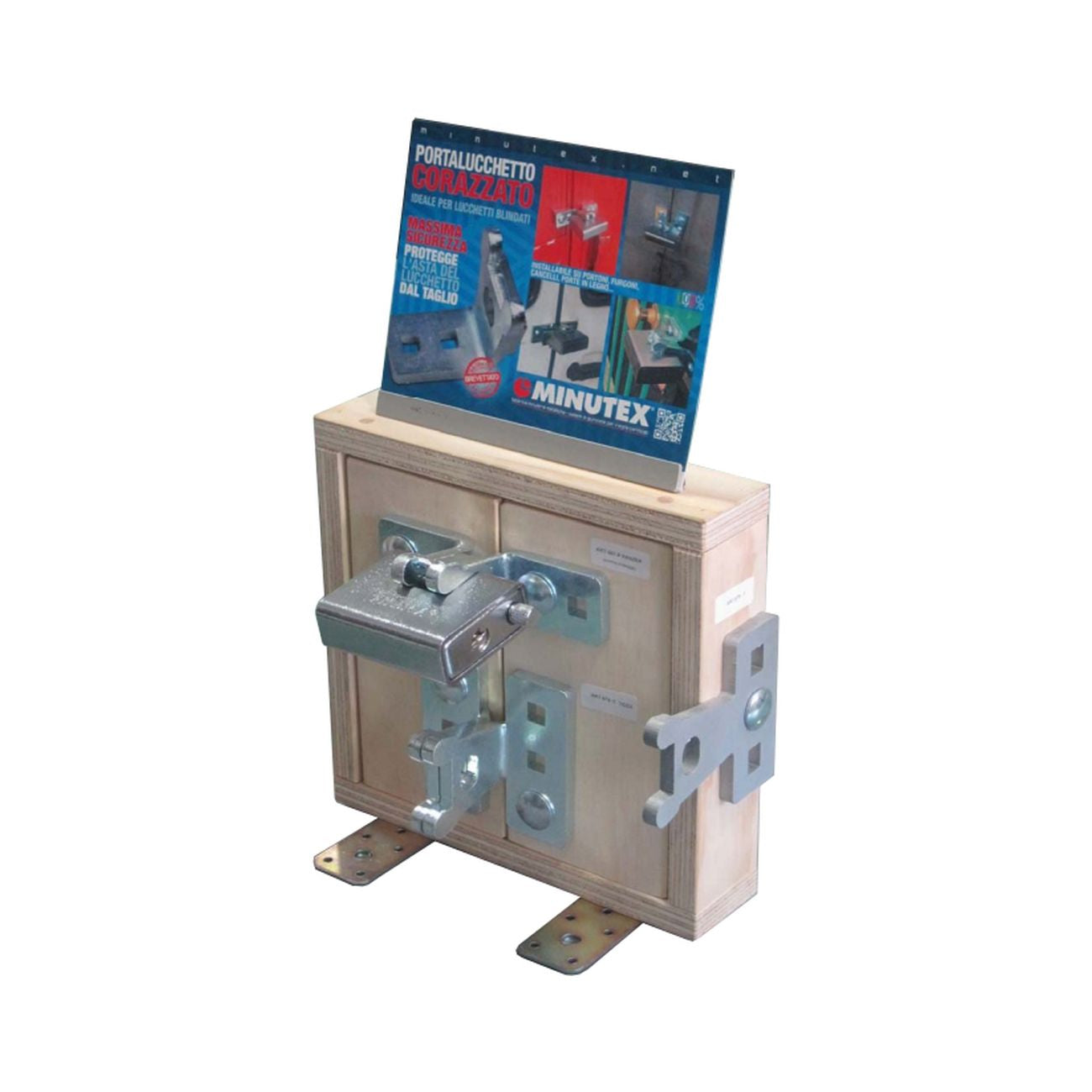 Espositore vuoto per portalucchetti corazzati