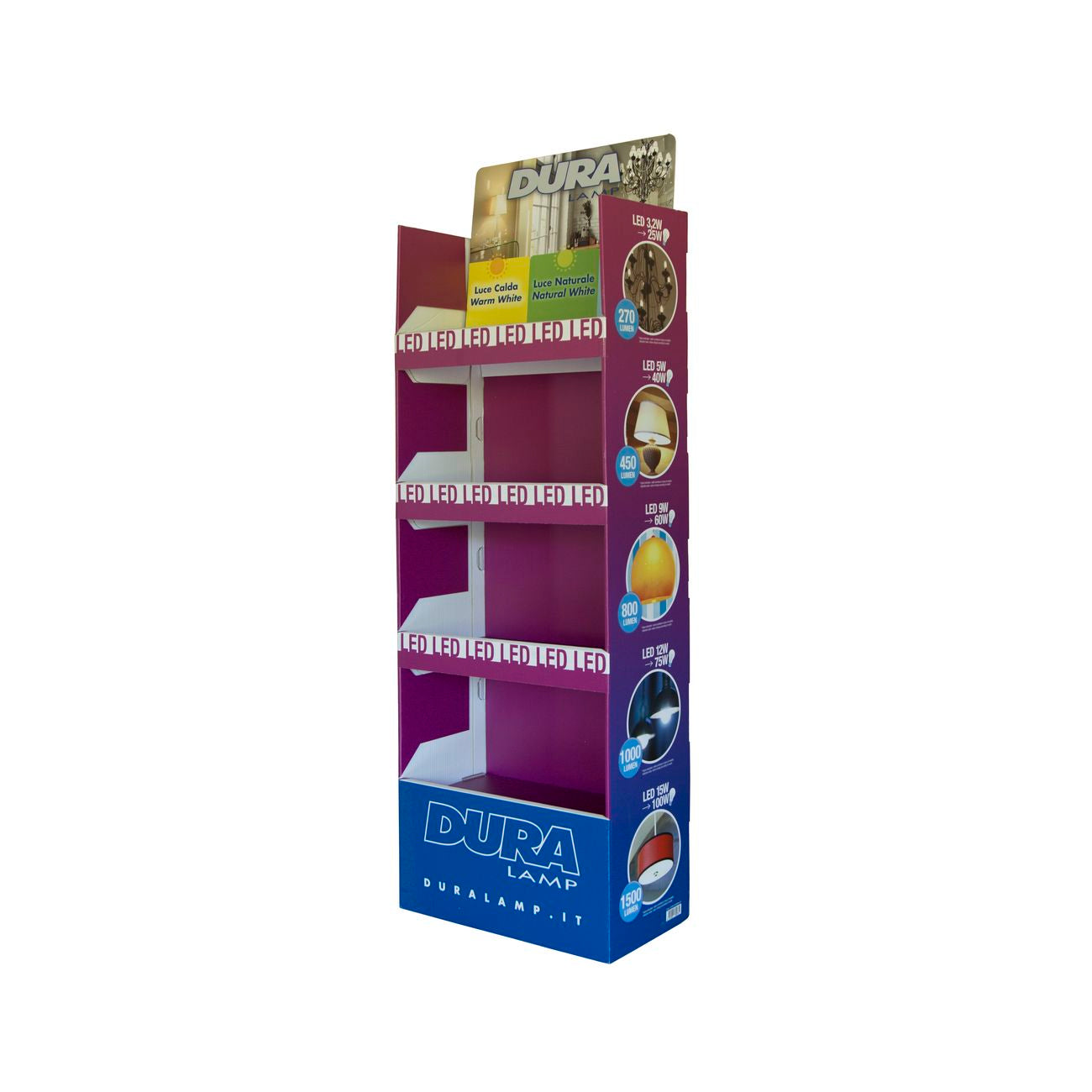 Pal box espositore duralamp