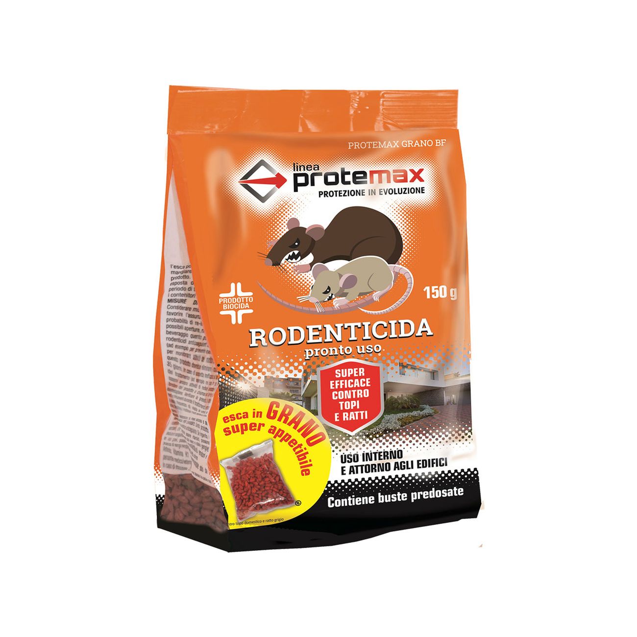 Esca topicida in grano 'bf' gr. 150 - 8 pz