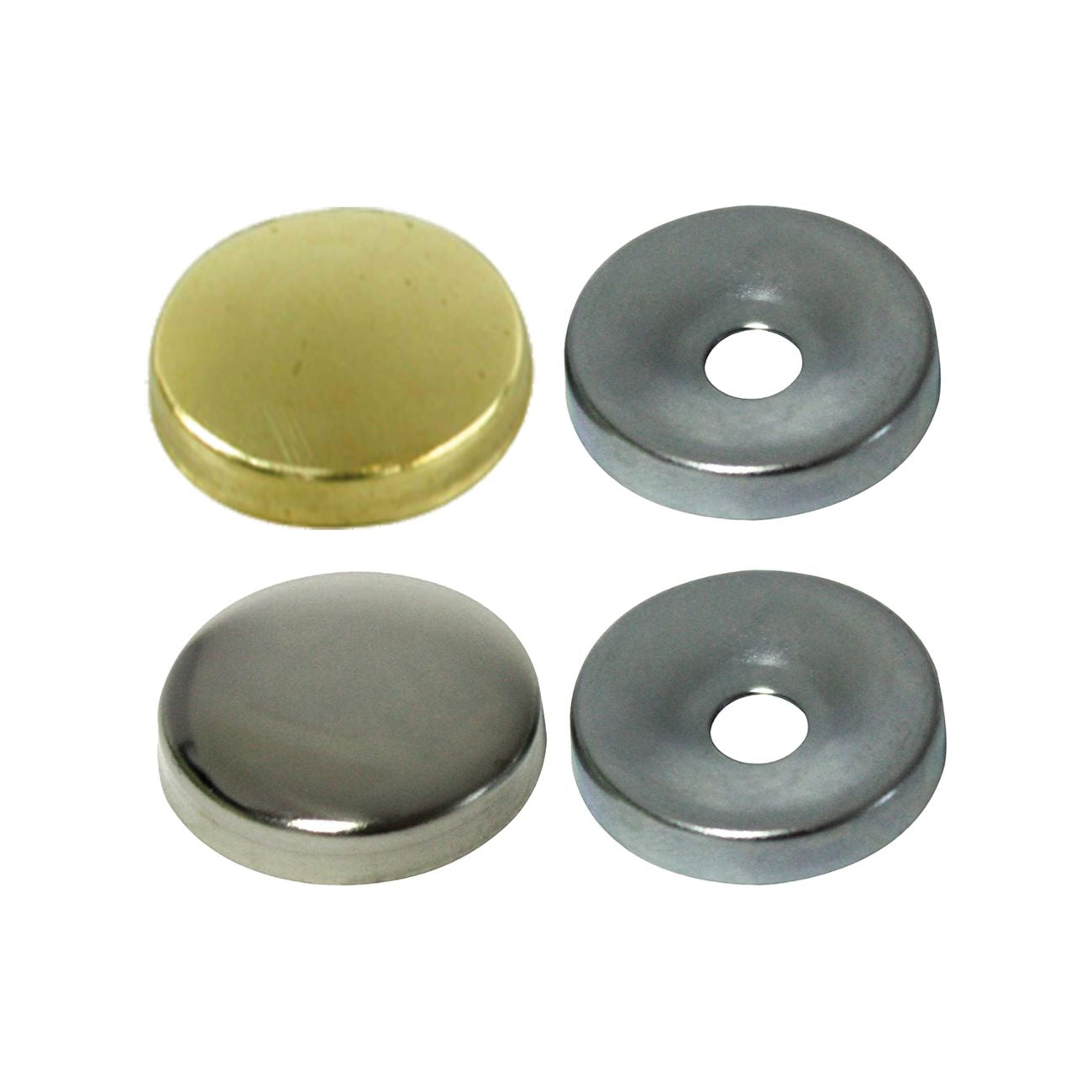 Borchia coprivite conica mm 14 - pz. 8 ottone nichelato
