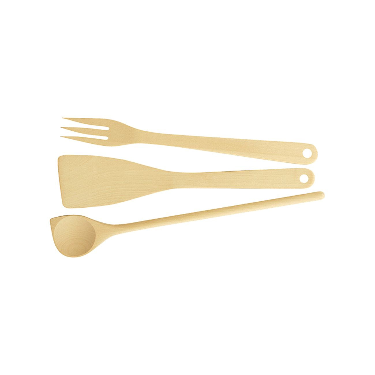 Set cucchiaio, pala e forchettone art. 637418 - linea woody