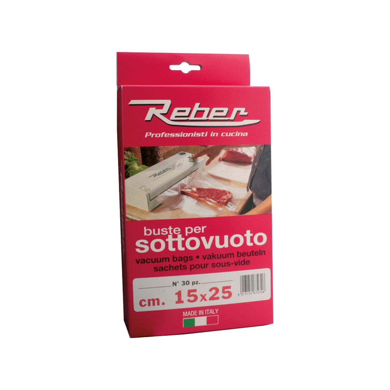 Sacchetti pretagliati per sottovuoto