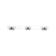 Barra appendiscopa in metallo 3 posti - lunghezza cm. 37