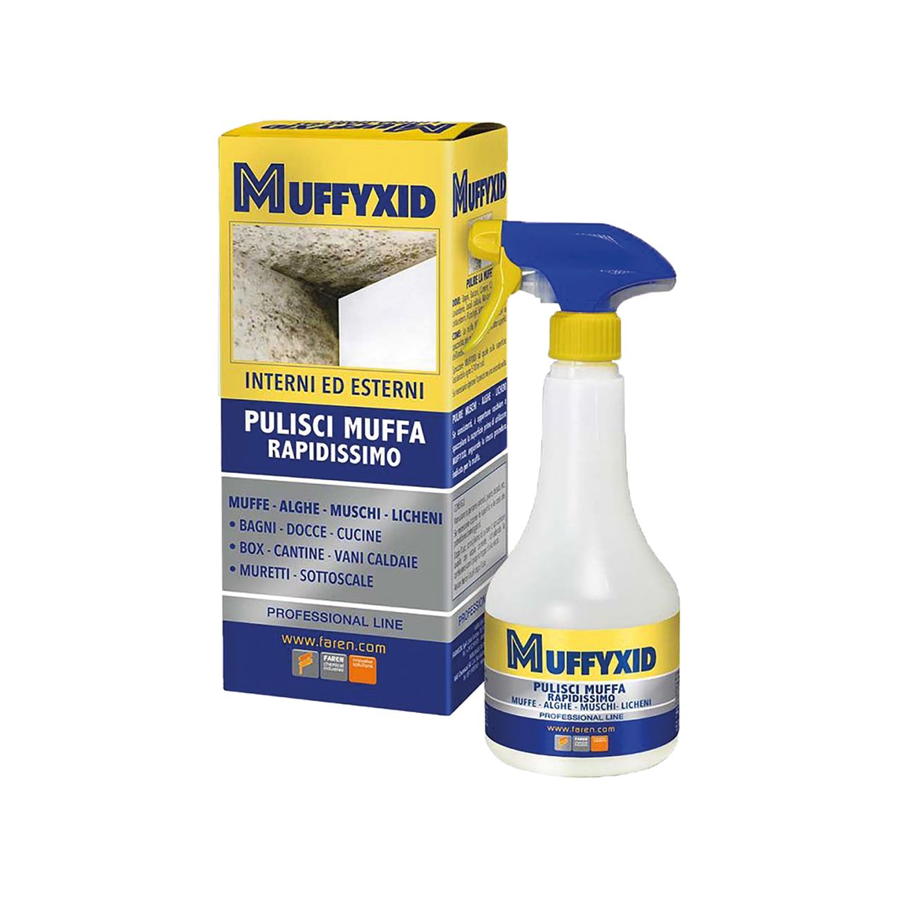 Antimuffa spray 'muffyxid' lt. 0,5 - 12 pz