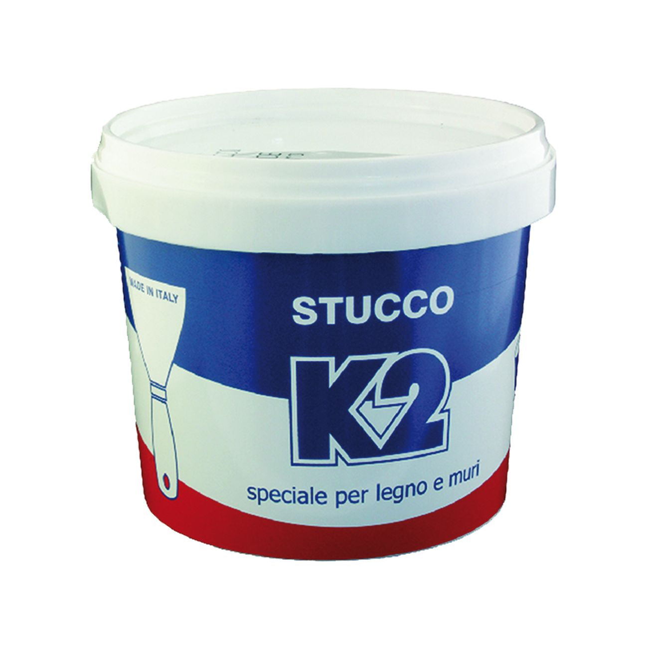 Stucco in pasta colorato 'k2' in secchio