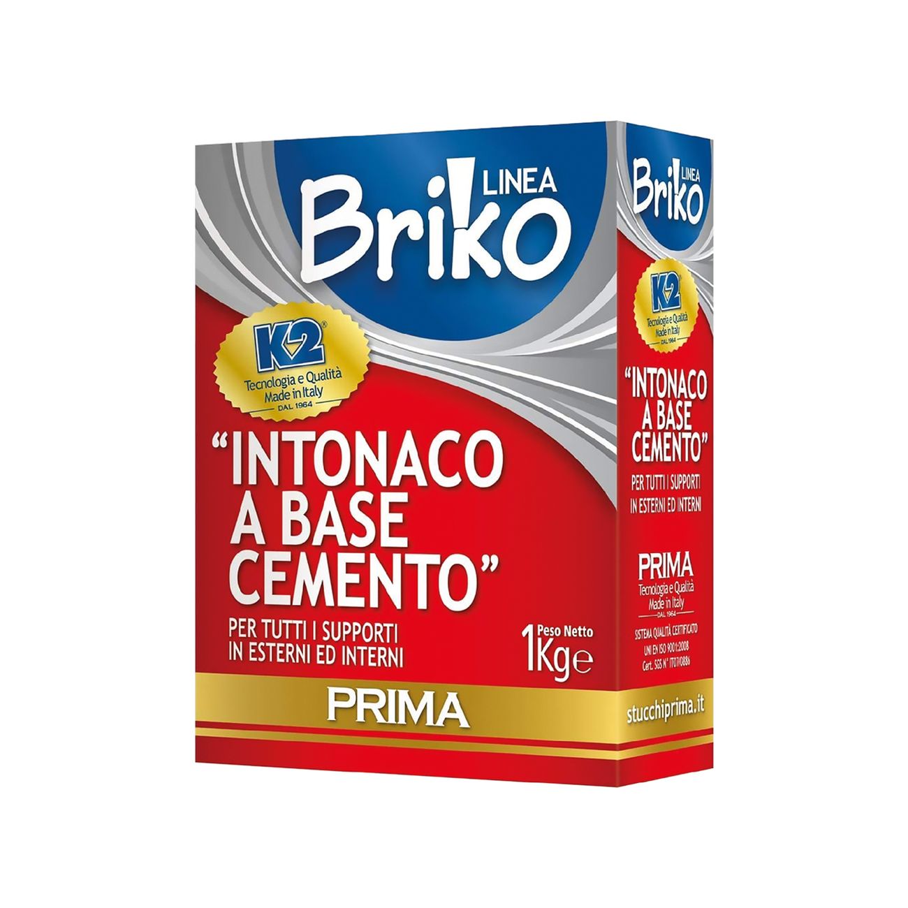 Intonaco cemento 'briko k2' kg. 1 - 12 pz