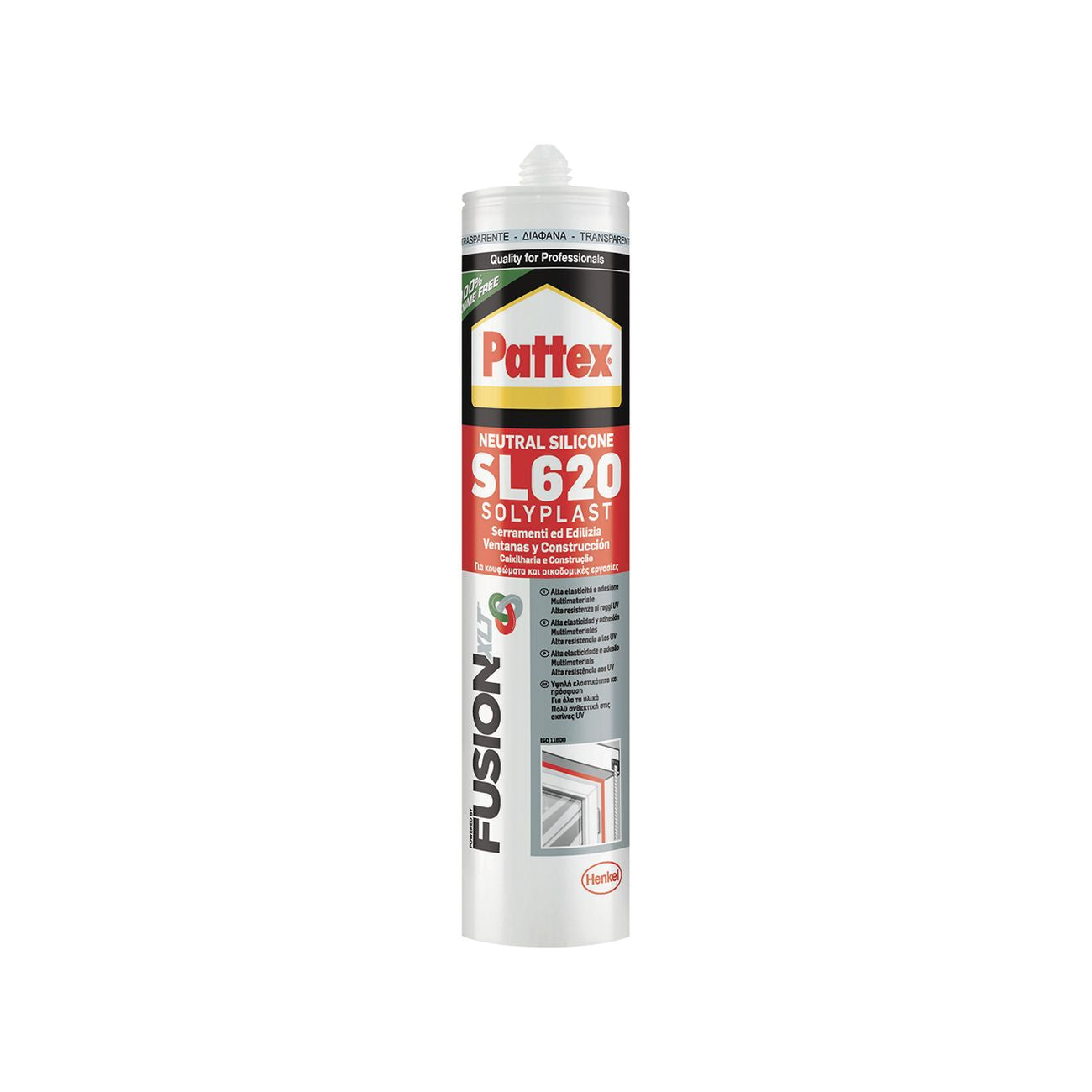 Silicone neutro per edilizia e serramenti 'solyplast' ml 300 - bianco ral 9016