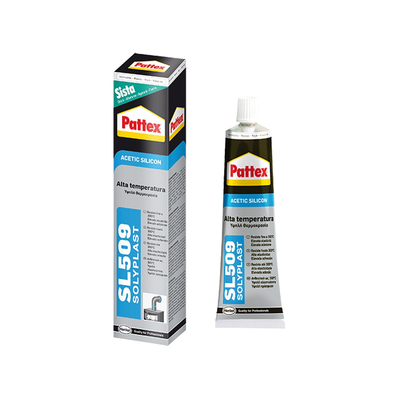 Silicone acetico alta temperatura 'sl509'