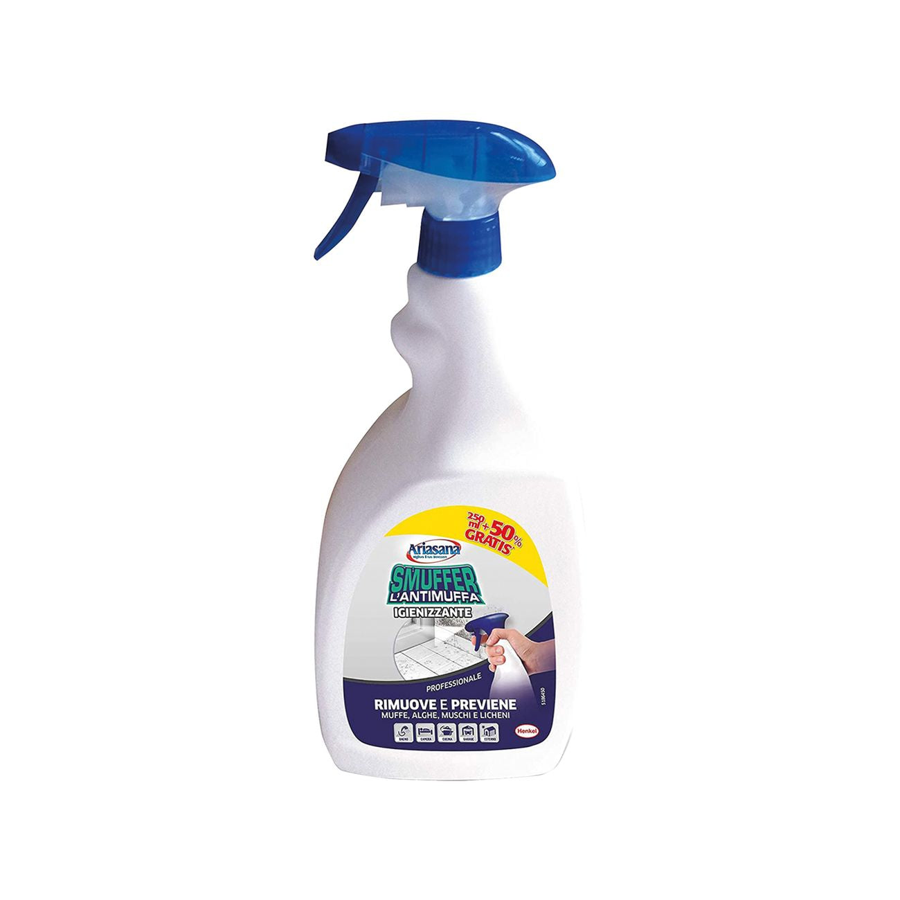 Detergente antimuffa ariasana smuffer 'professiona 250 ml + 50% gratis - 10 pz