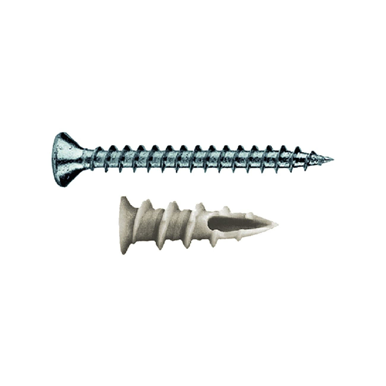 Tassello nylon 'rapid' rn/v 10 x 38 - vite 4,5 x 50 - 150 pz