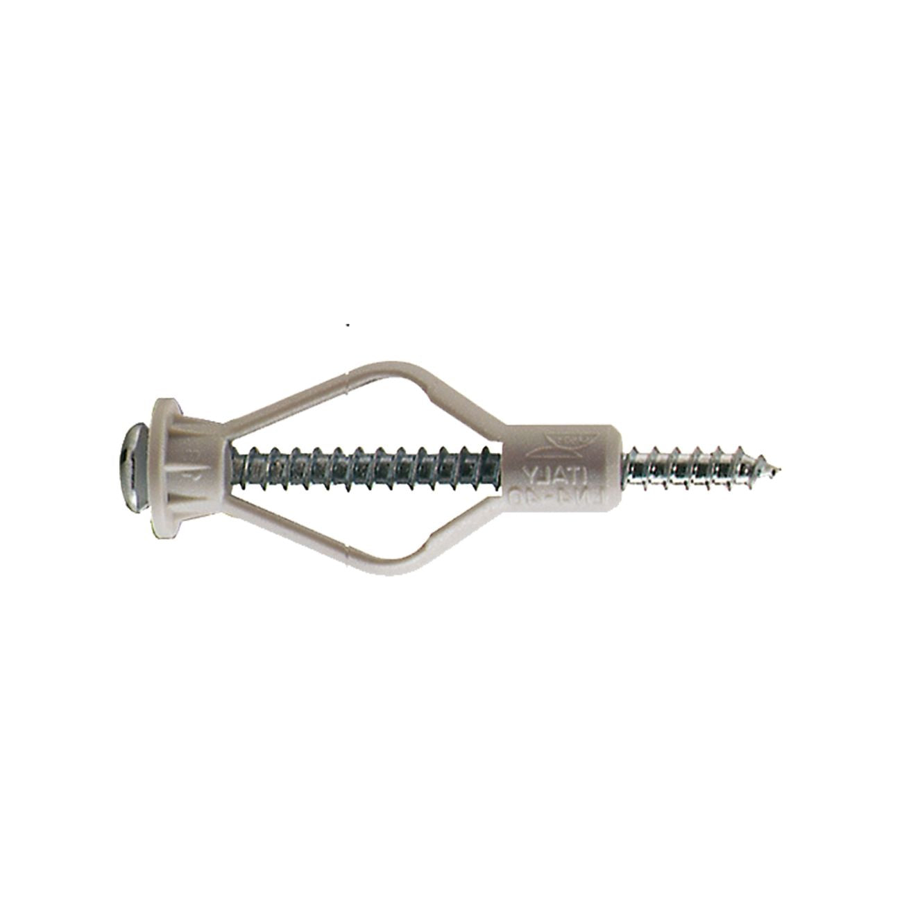 Tassello lastro nylon ln4-40/5  mm 8 x  40 - vite 4 x  55 - 200 pz