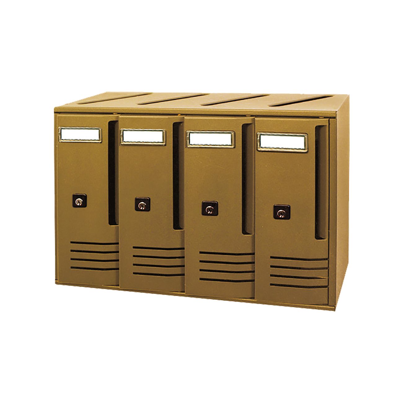 Cassetta postale serie 'cubo' c6 - cm 62 x 17,5 x h 30 bronzo